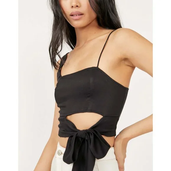 🎉LAST CHANCE🎉 NWT Free People Mila Top / Black - Picture 7 of 9